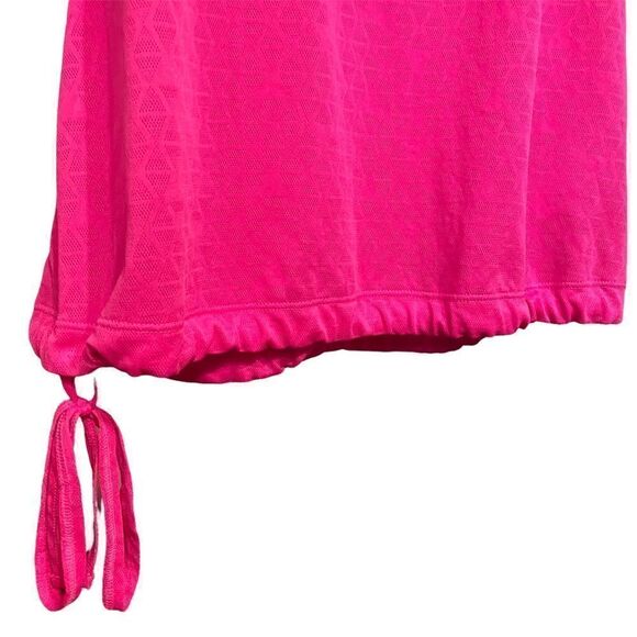 The North Face Eat My Dust Mesh Tank Top Hot Pink Racerback Cinch Womens S - Picture 3 of 6